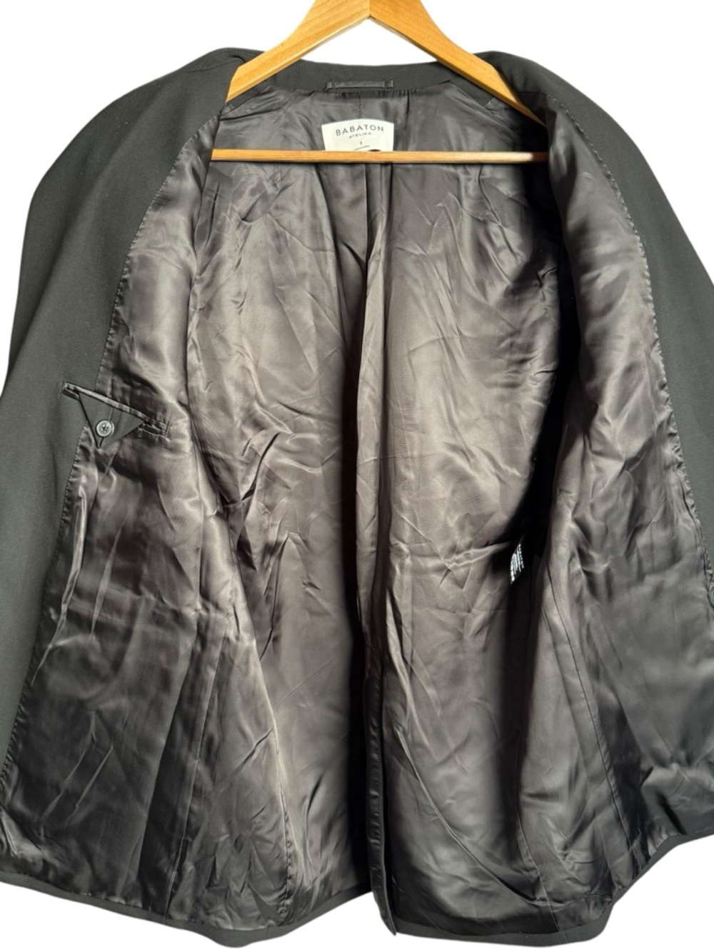 Aritzia Babaton Atelier New Agency Blazer Jacket Size Small Oversized Black NWT - Picture 8 of 16
